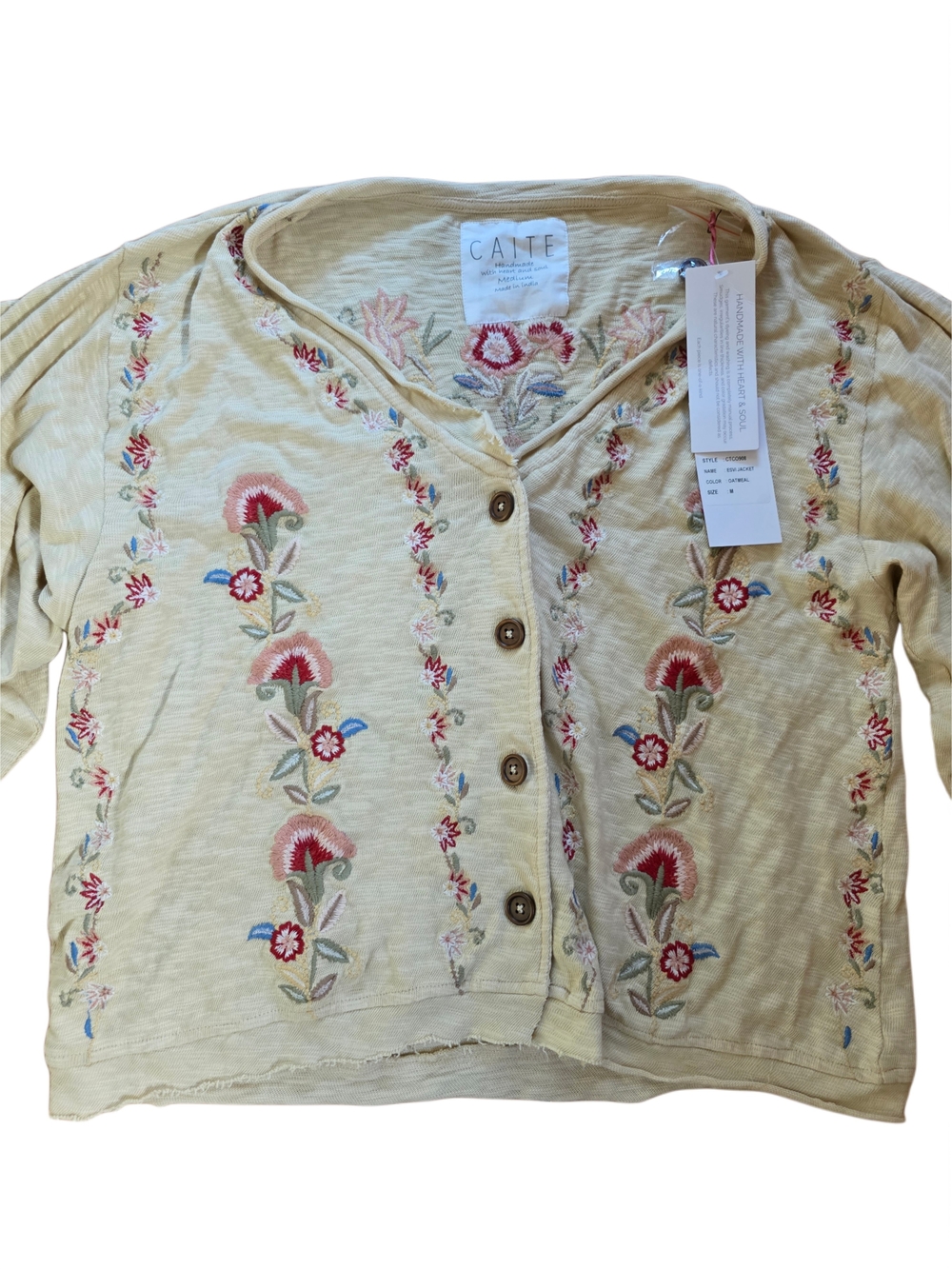 Handmade Embroidered Cardigan - Picture 2 of 4